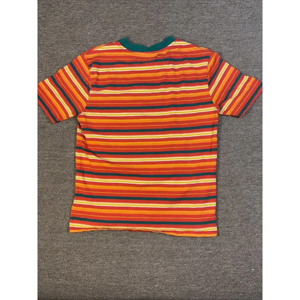 Guess Jeans Los Angeles Embroidered Striped Mens Shirt Size XS - Picture 6 of 6